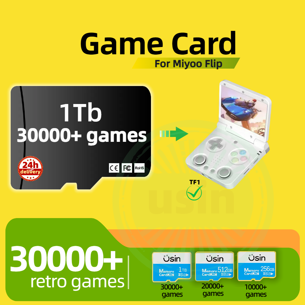 Gaming Console Latest - Oyun Kartı Miyoo Flip 30000+ Retro