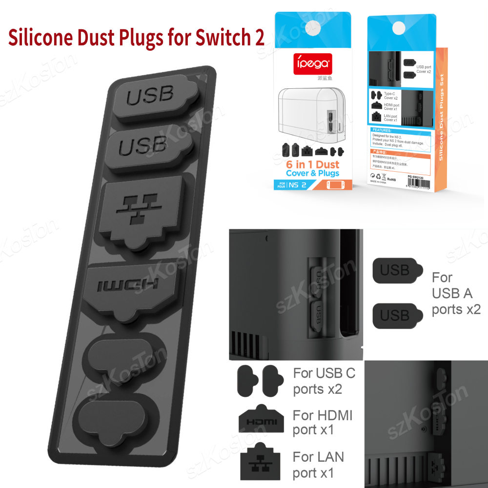 Gaming Console Buttons - Silikon Toz Tıkaçları Seti, Switch 2