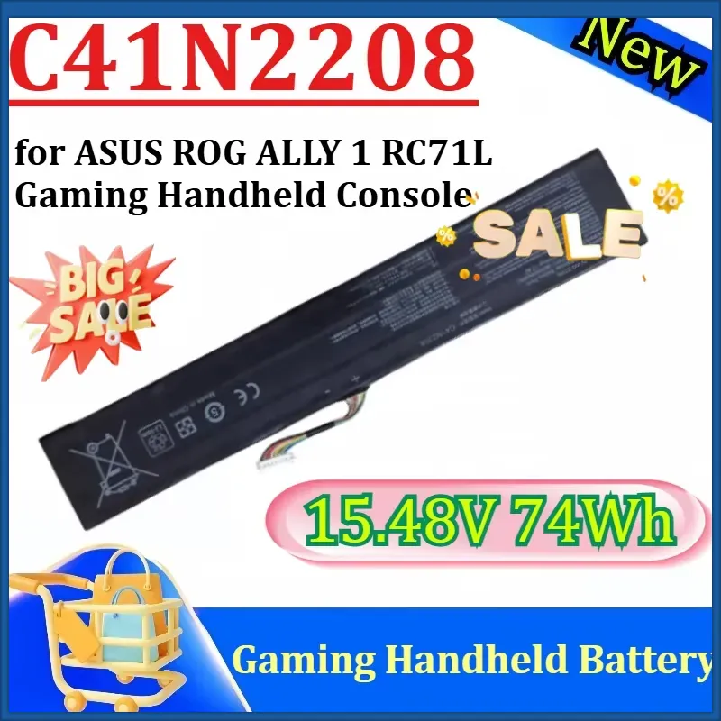 Gaming Console Rog Ally - Yeni C41N2208 15.48V 74Wh ASUS ROG