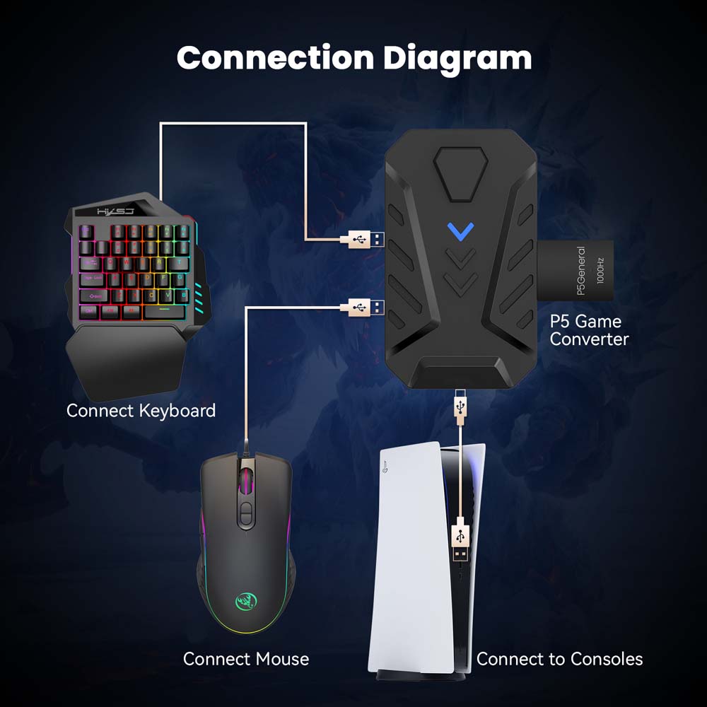 PS5 için oyun klavyesi fare ko - Gaming Console Buttons incelemesi ve fiyatı